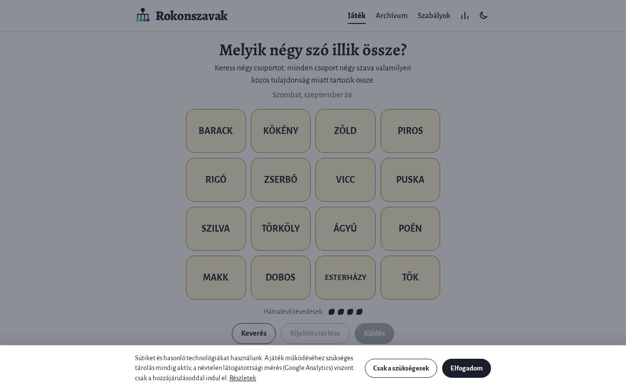 Preview of Rokonszavak