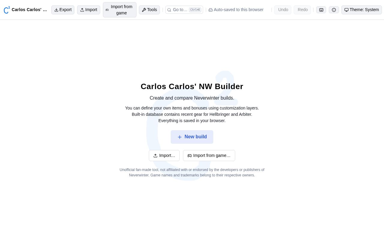 Preview of Carlos Carlos Nw Builder