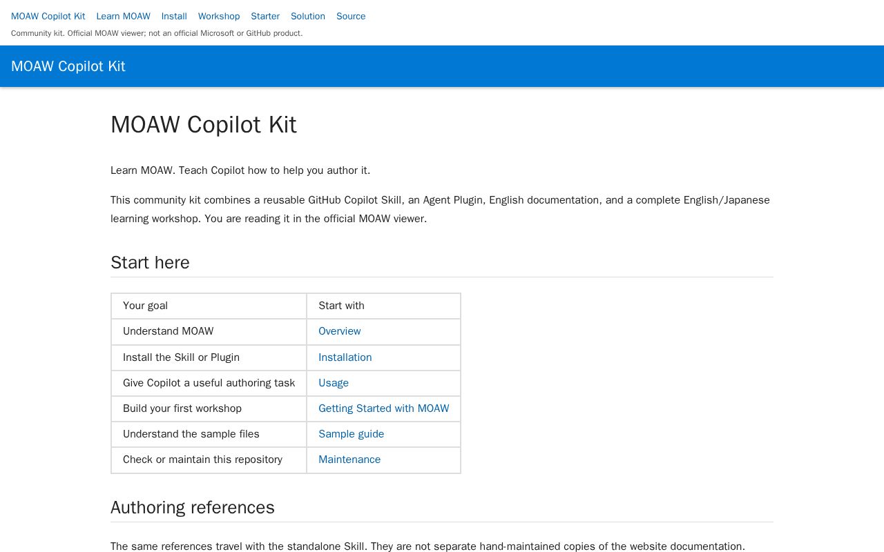 Preview of Moaw Copilot Kit
