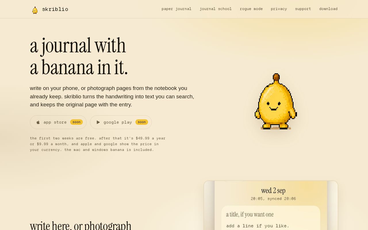 Preview of skriblio.com static pages