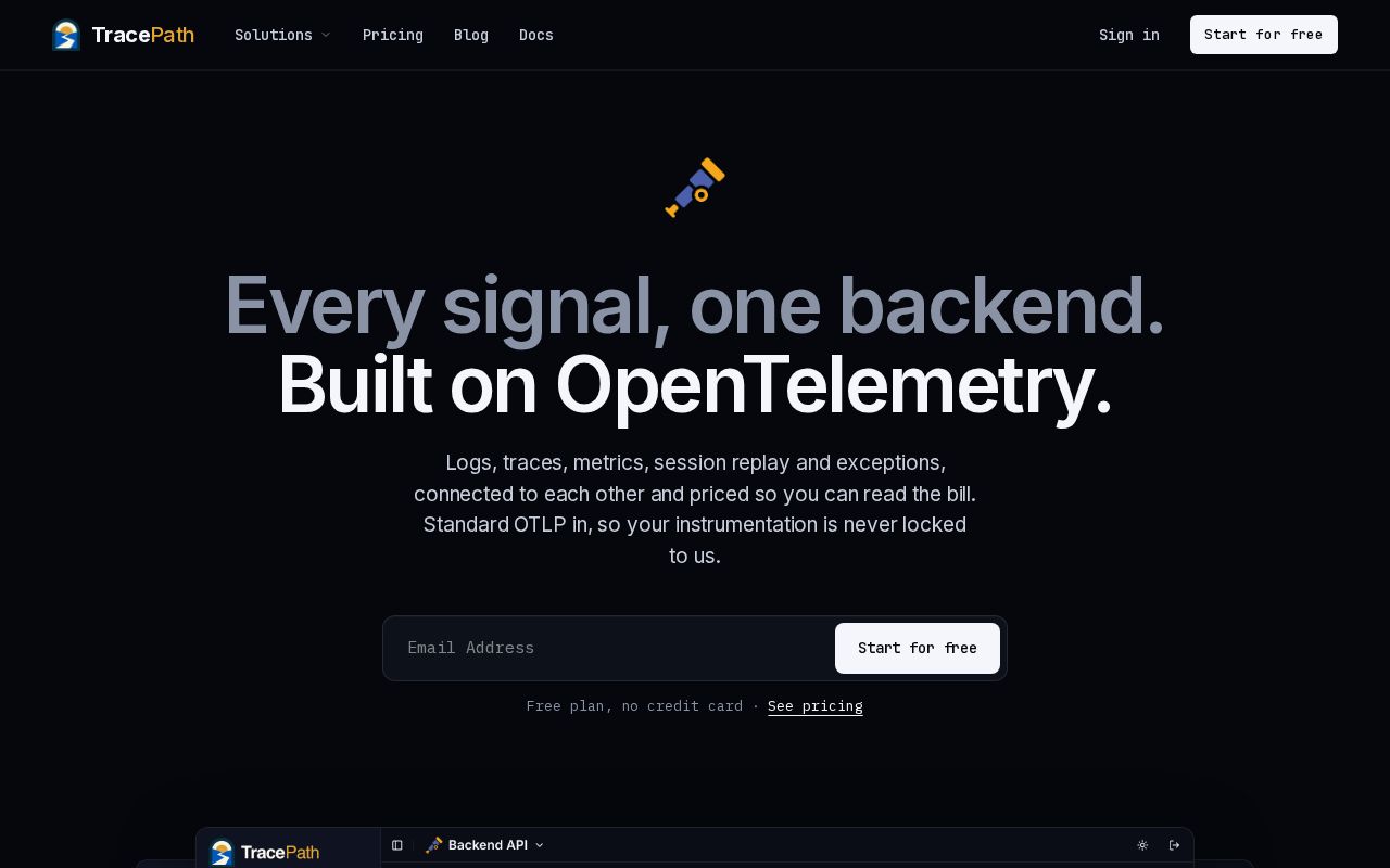 Preview of Tracepath Otel Agent