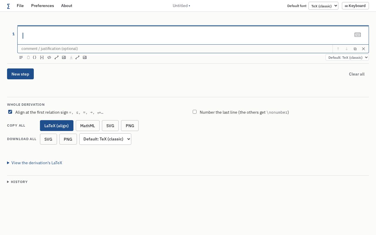 Preview of Editor Equacoes