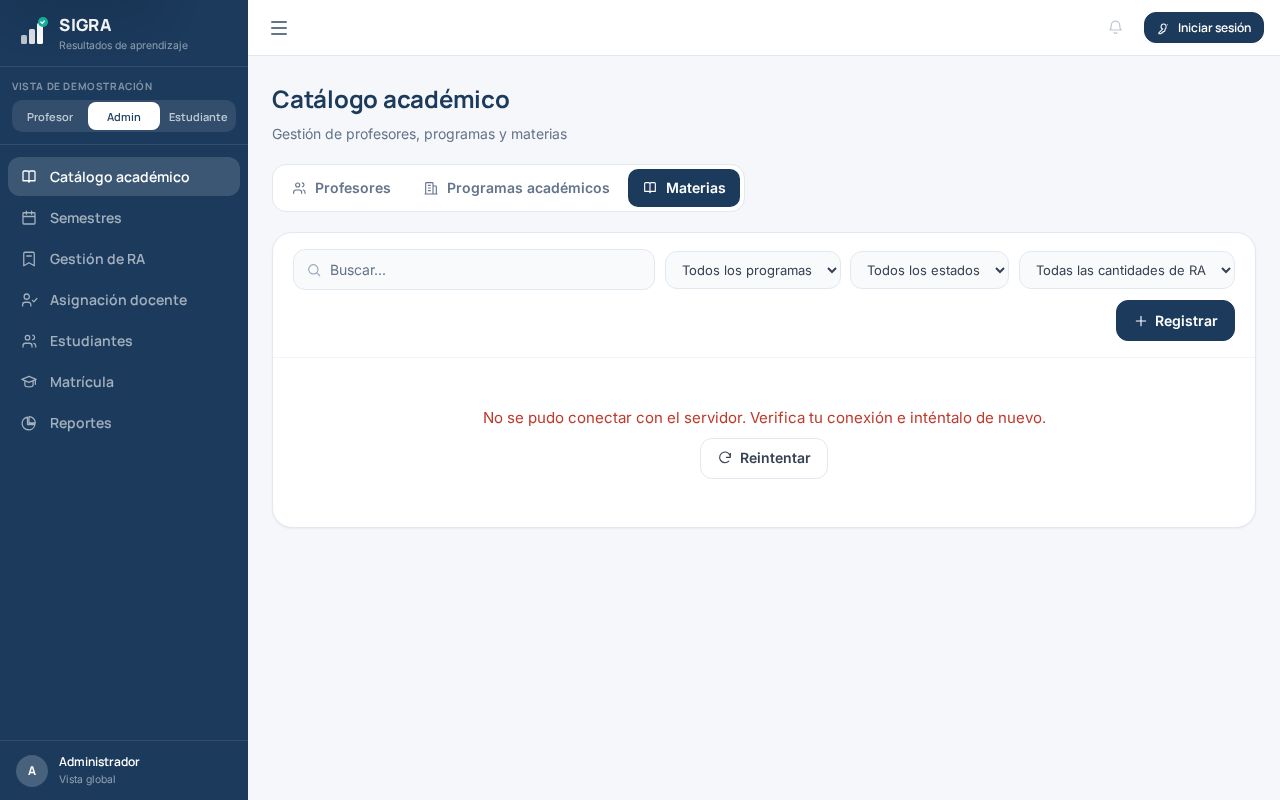 Preview of Software4 SIGRA Frontend