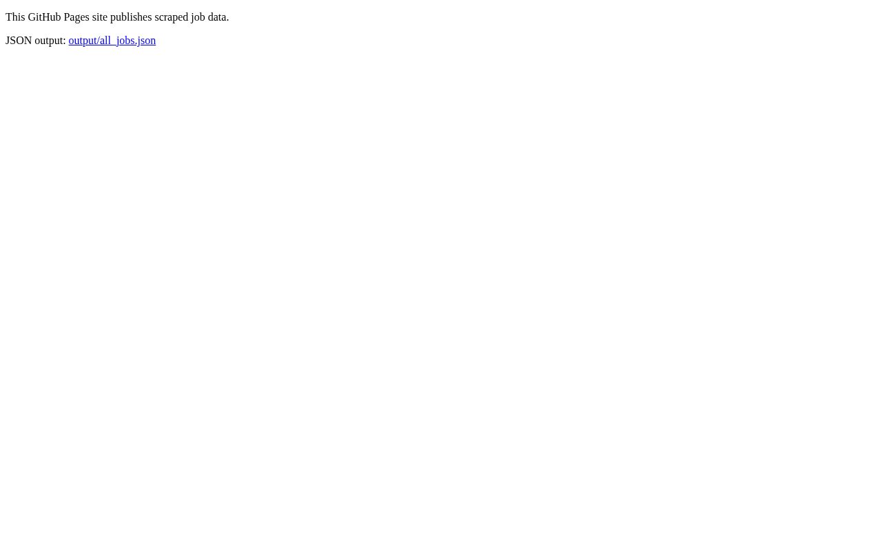 Preview of Job Scraper