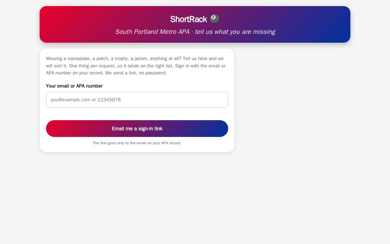 Preview of ShortRack