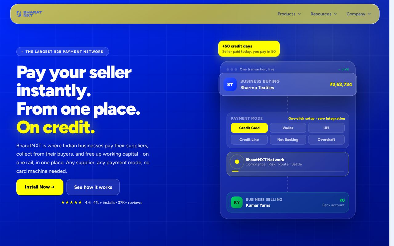 Preview of Bharatnxt Website