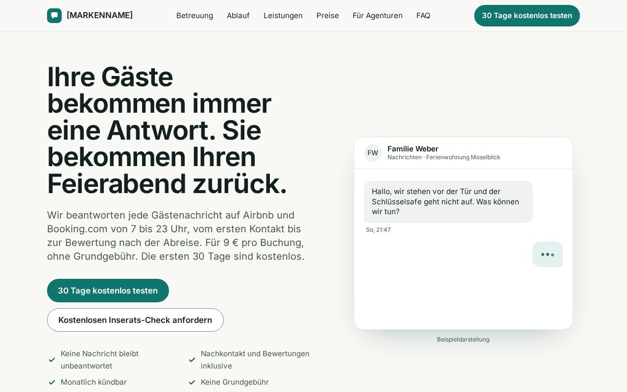 Preview of Ferienwohnung Gaestekommunikation