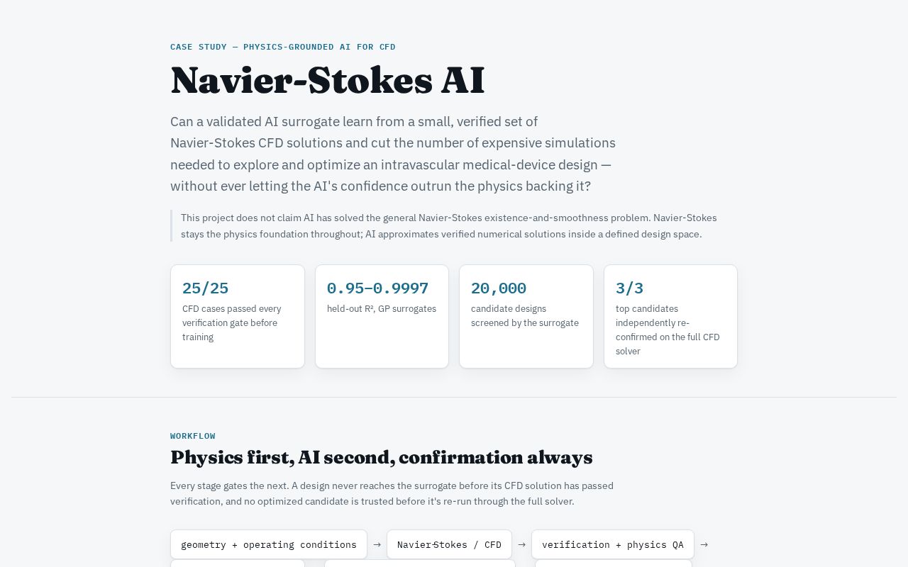 Preview of Navier Stokes Ai Case Study