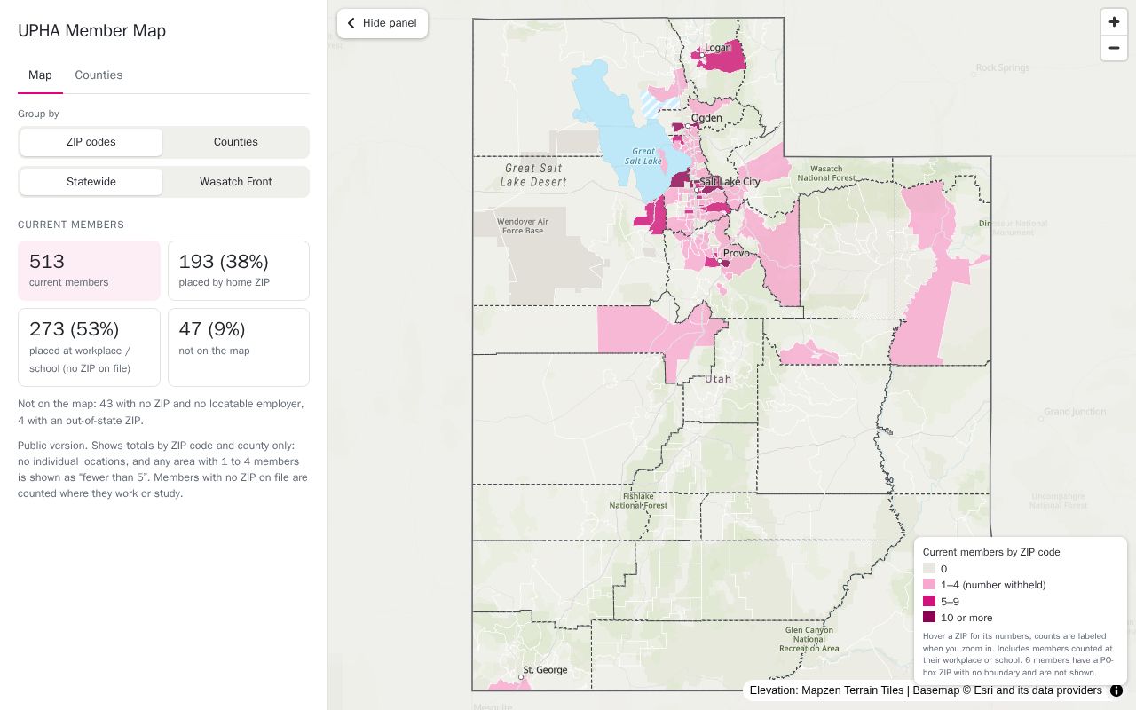 Preview of Upha Member Map