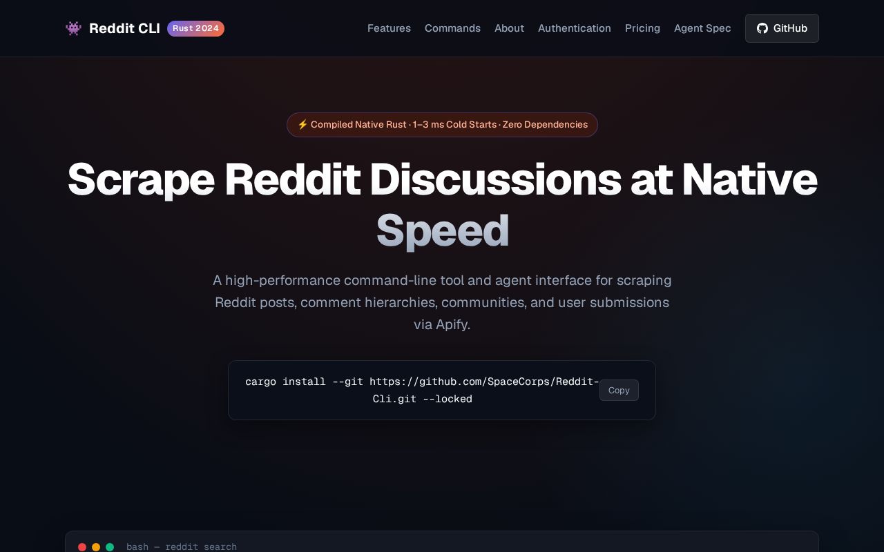 Preview of Reddit Cli