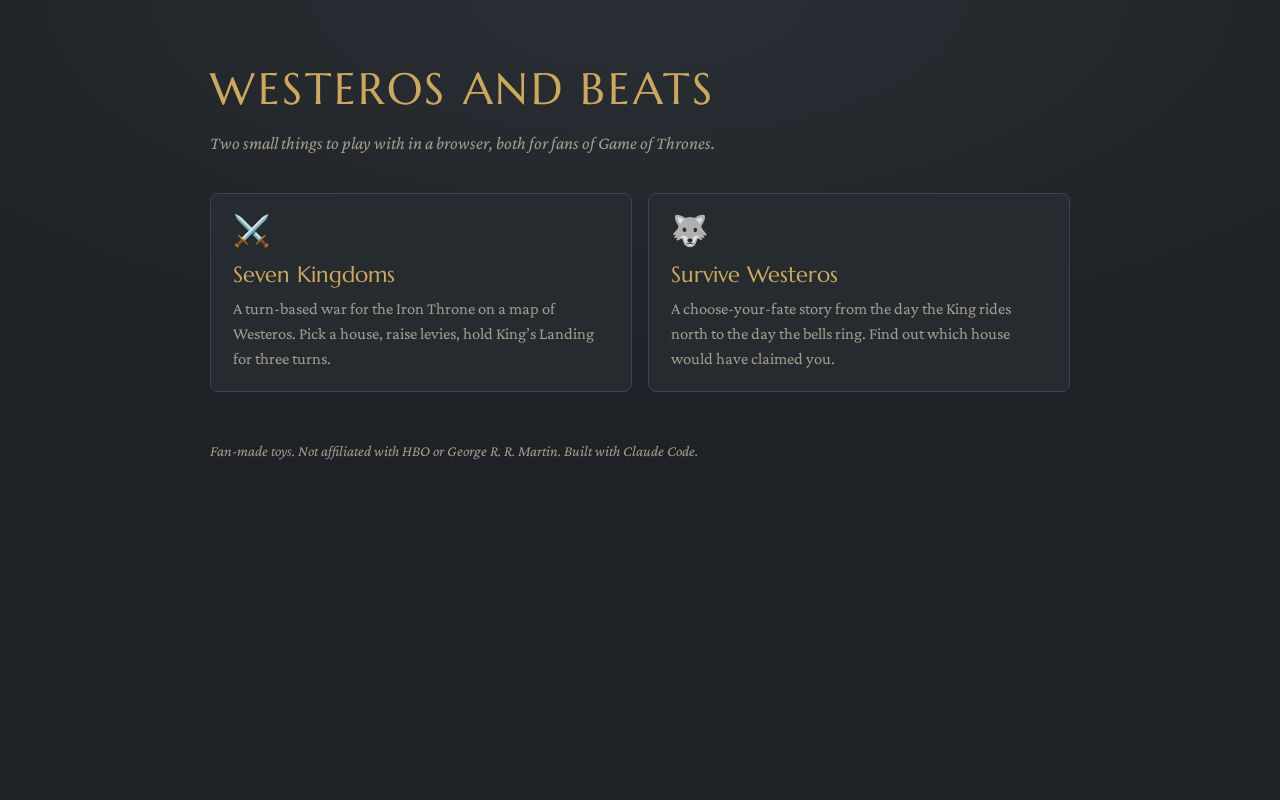 Preview of Westeros And Beats