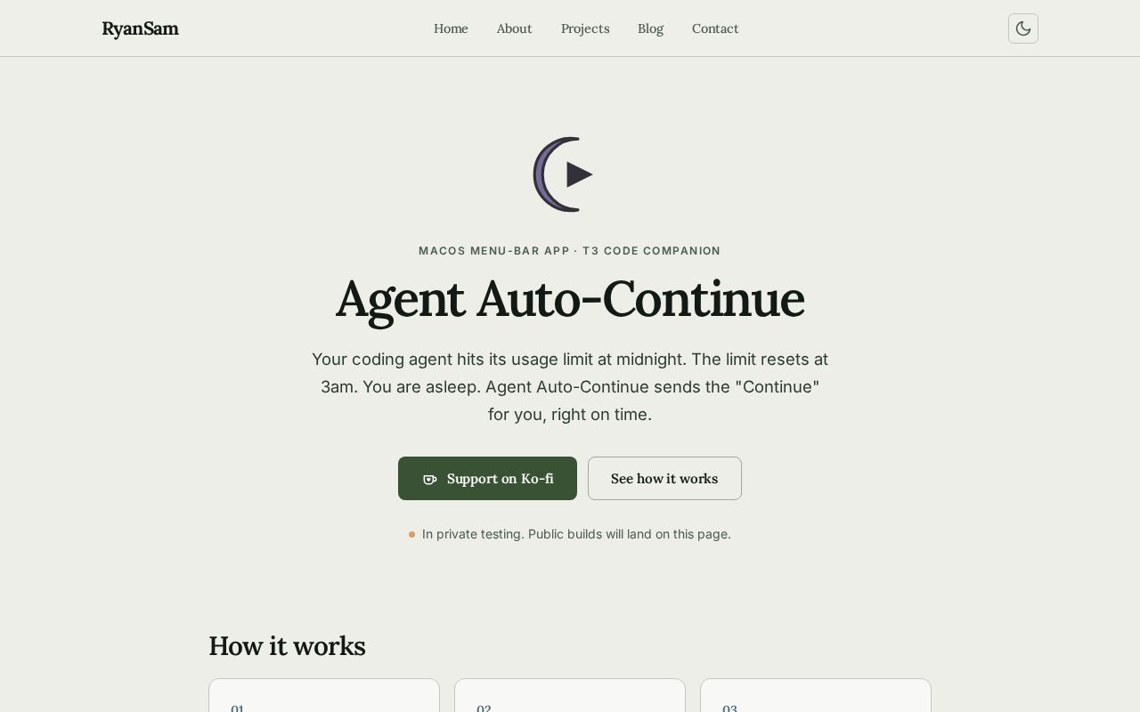 Preview of Agent Auto Continue