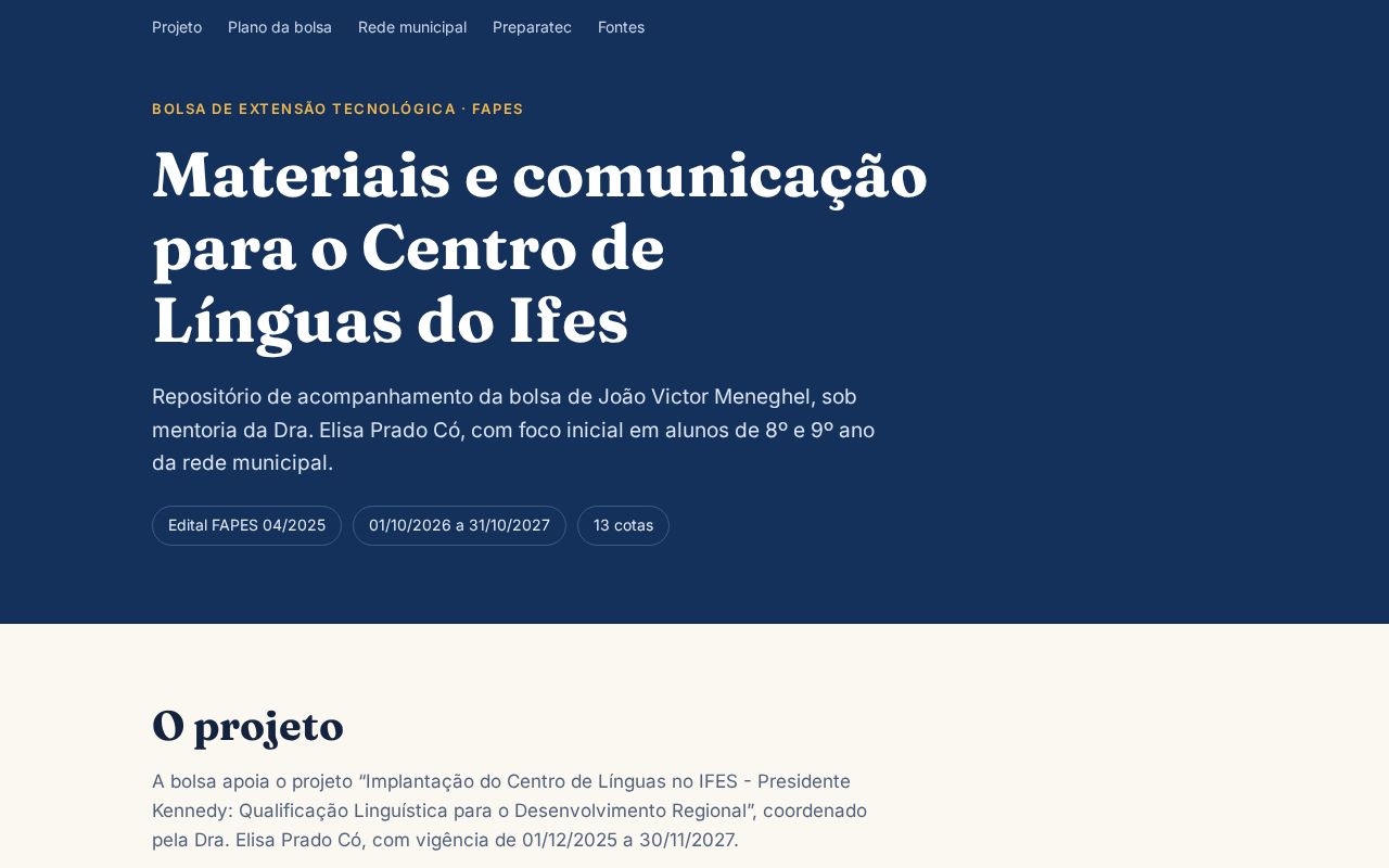 Preview of Bolsa Extensao Centro De Linguas