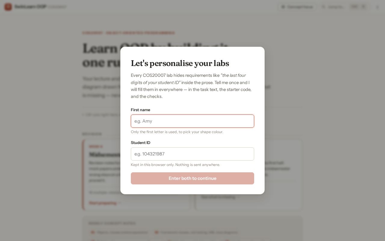 Preview of Swinlearn Oop