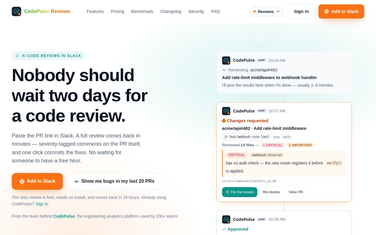 Preview of CodePulse Reviews