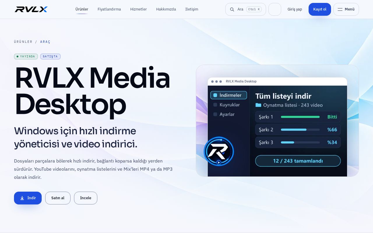 Preview of RVLX Media Desktop