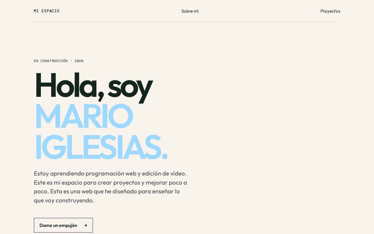 Preview of Mi Espacio