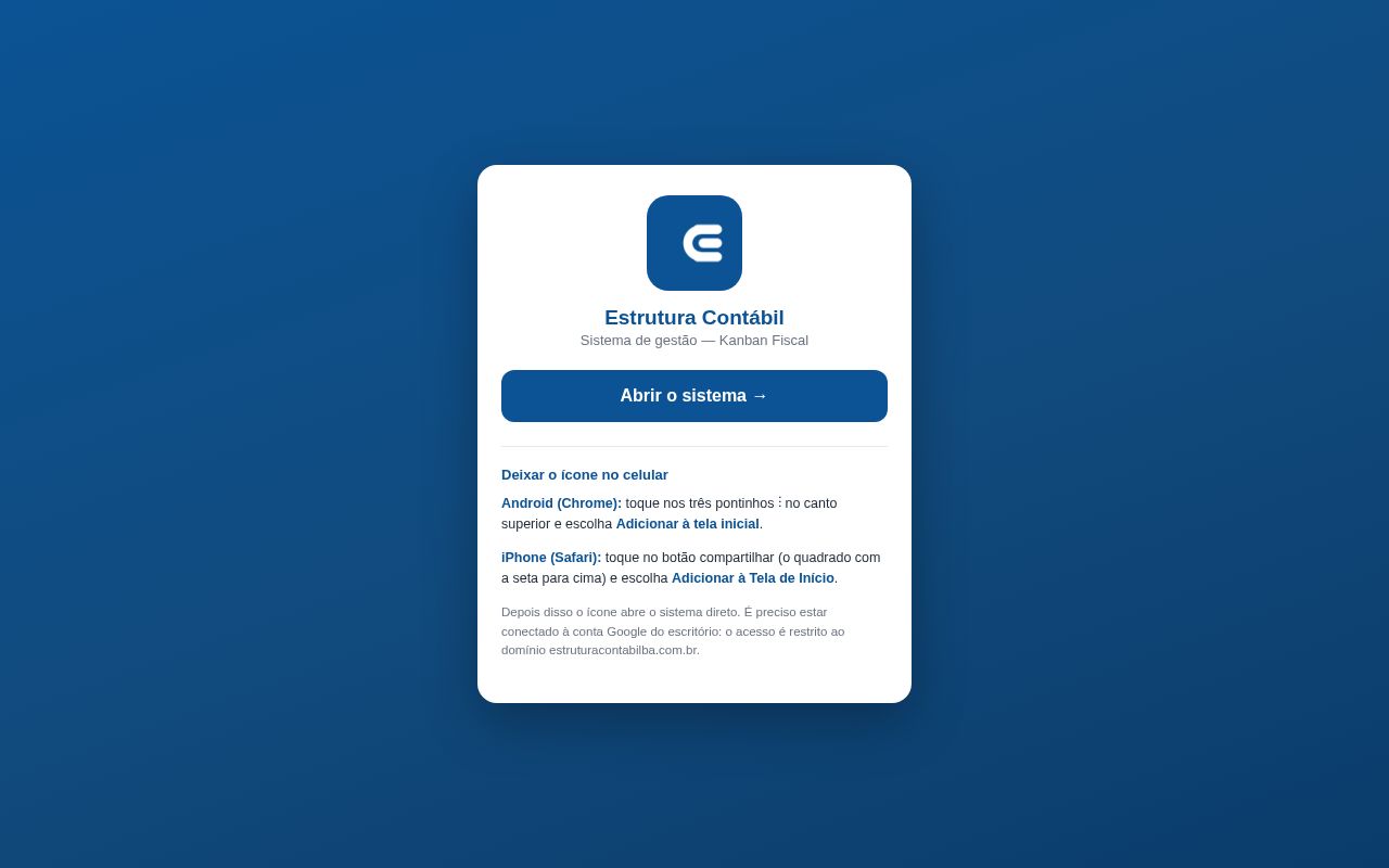 Preview of Estrutura App