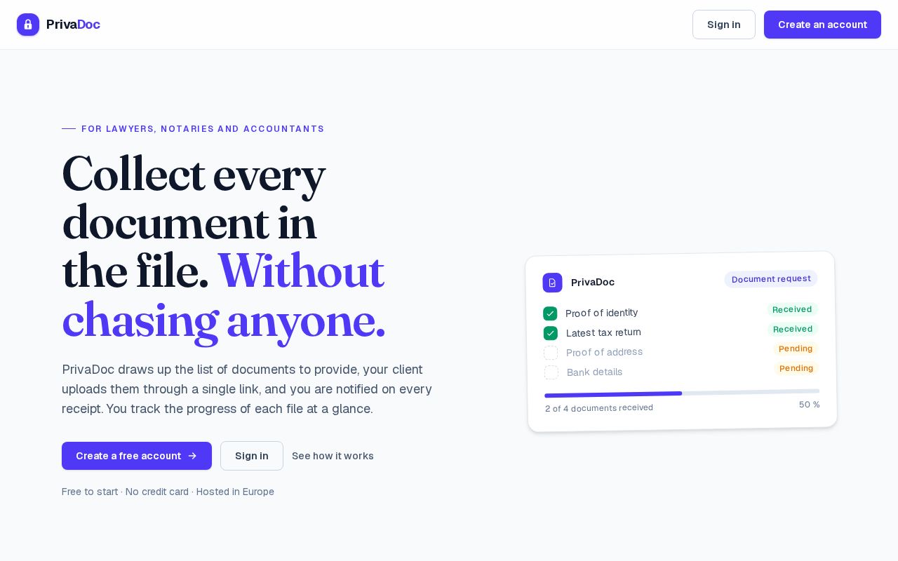 Preview of Privadoc
