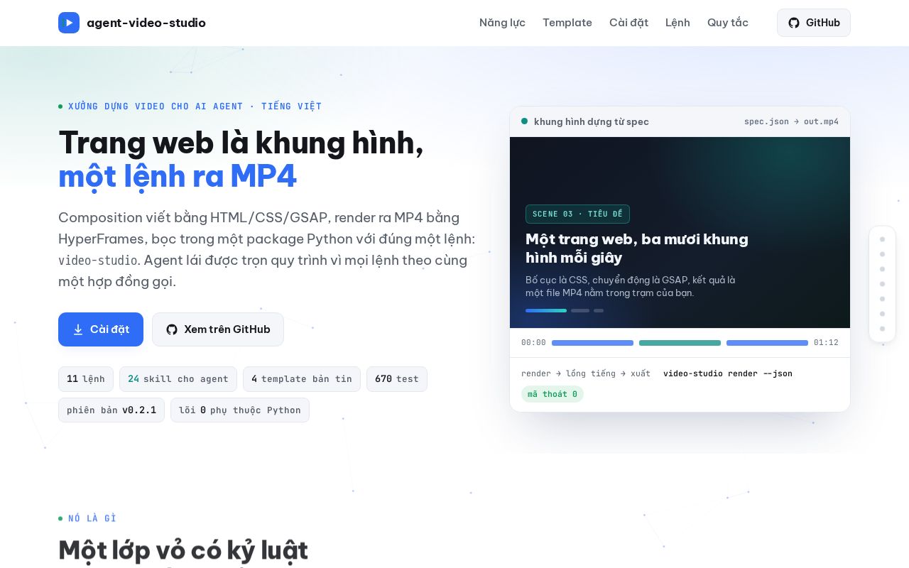 Preview of Agent Video Studio
