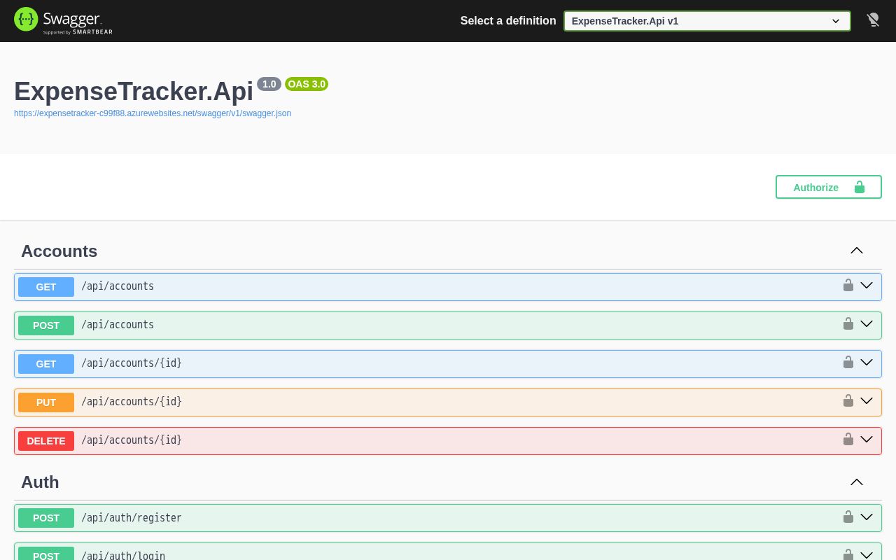 Preview of ExpenseTracker
