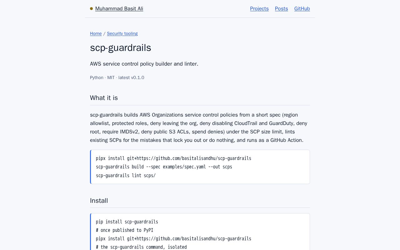 Preview of Scp Guardrails