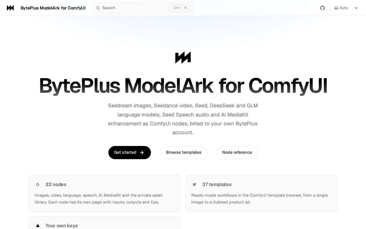 Preview of ComfyUI BytePlus ModelArk