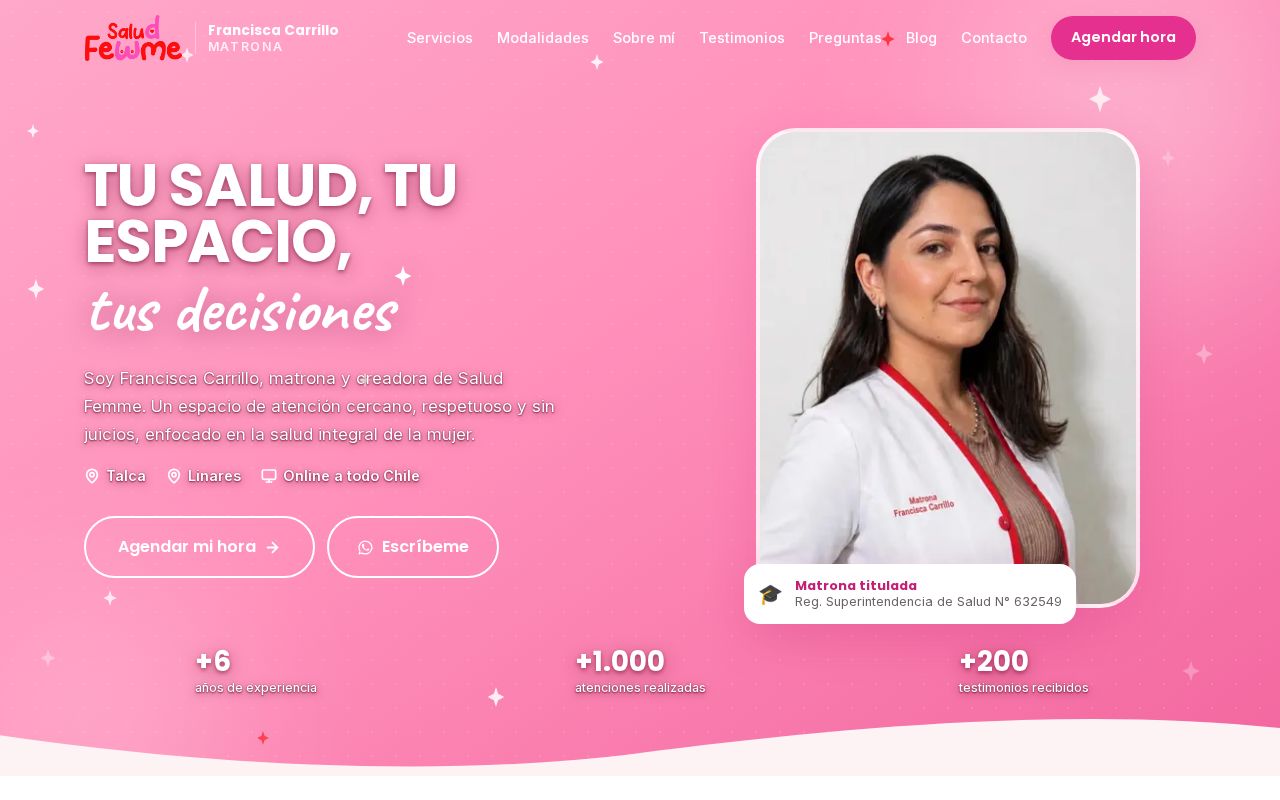 Preview of Saludfeme Page