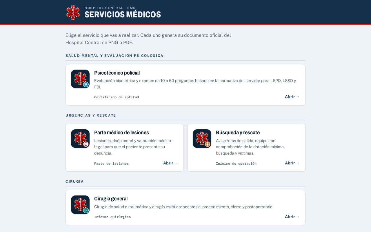 Preview of ServiciosMedicosHospitalCentral