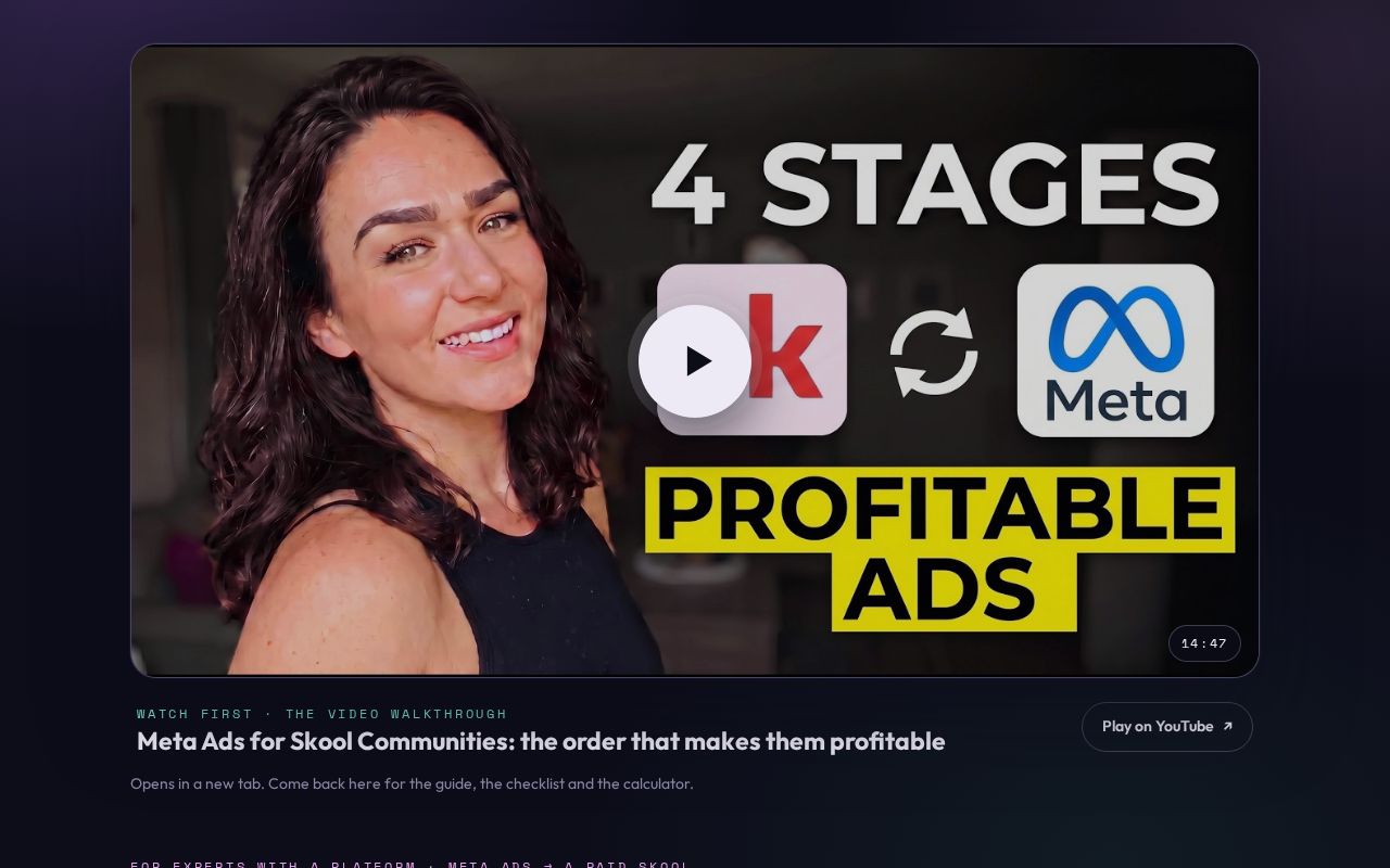 Preview of 4 Stages of Ads to Your Skool
