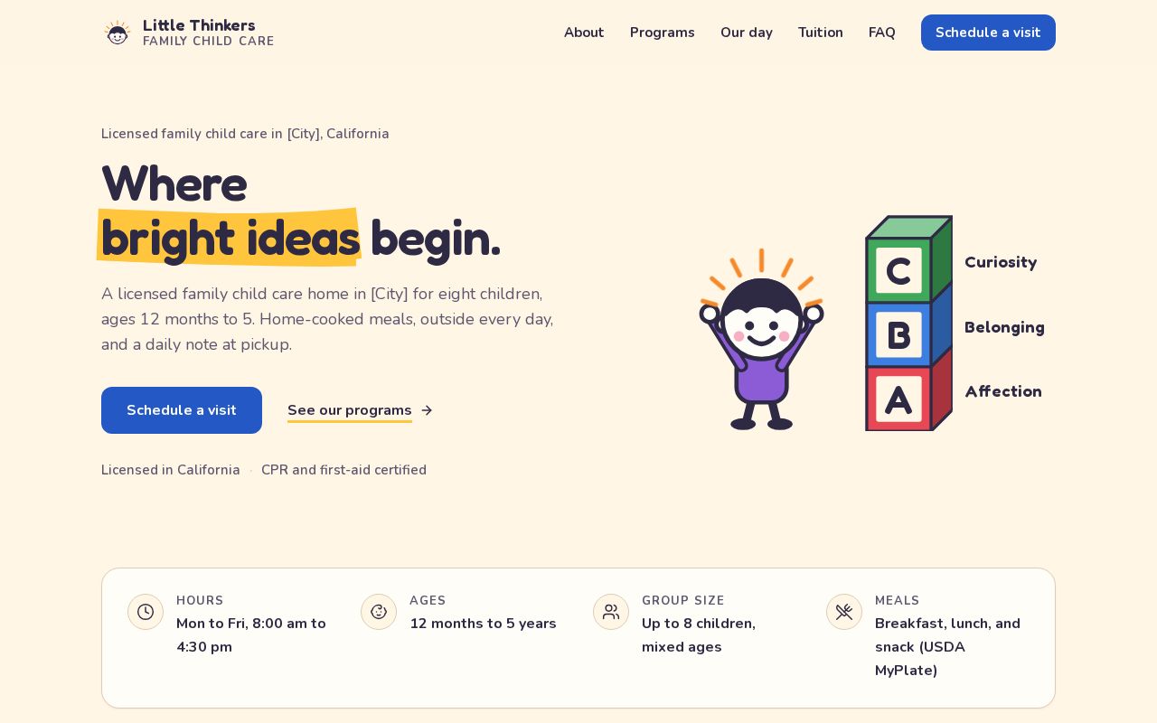 Preview of Childcare