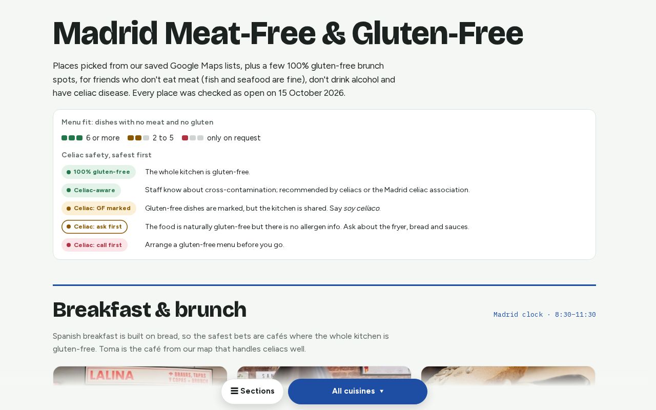 Preview of Madrid Meat-Free & Gluten-Free