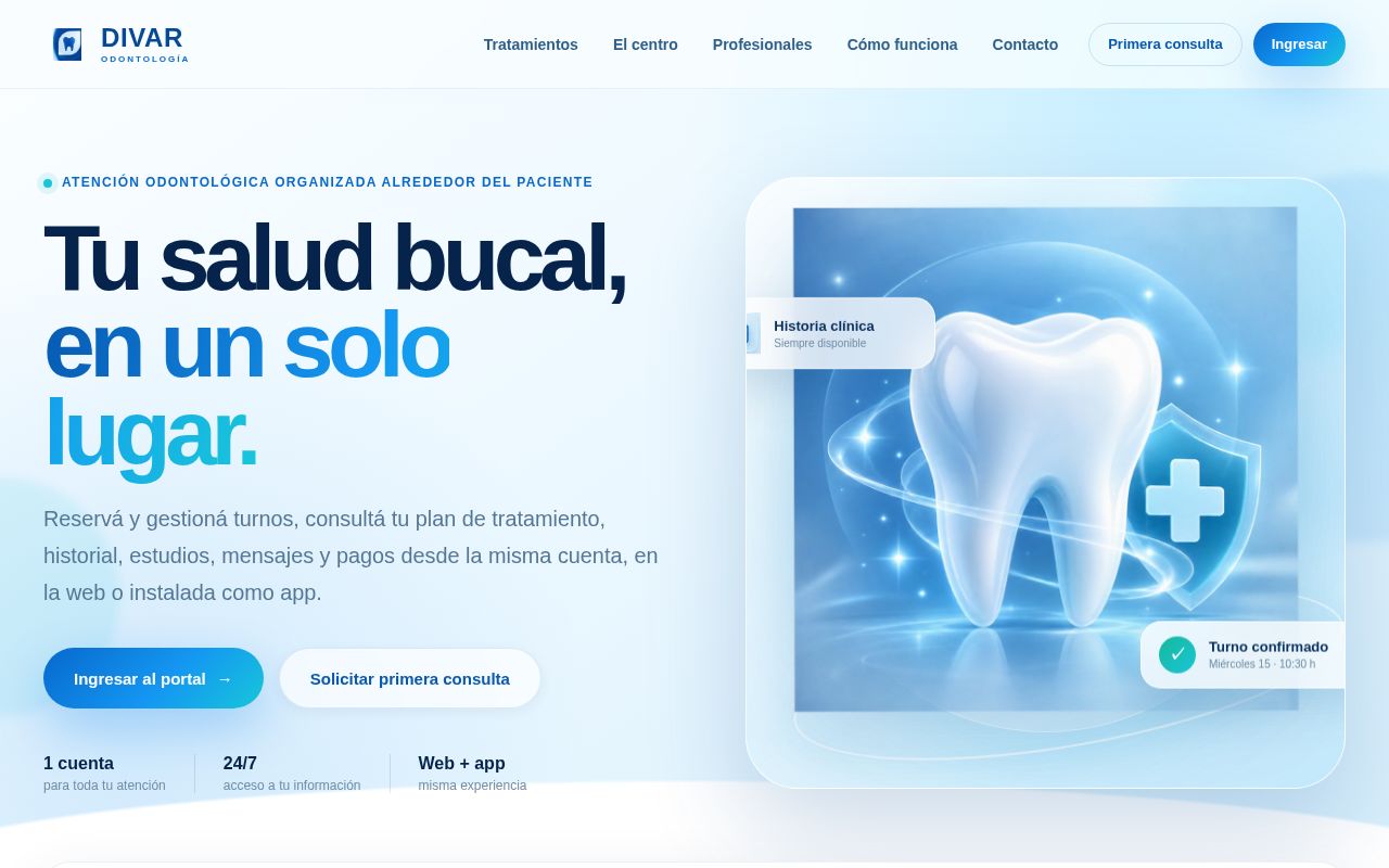 Preview of Divar Web Paciente