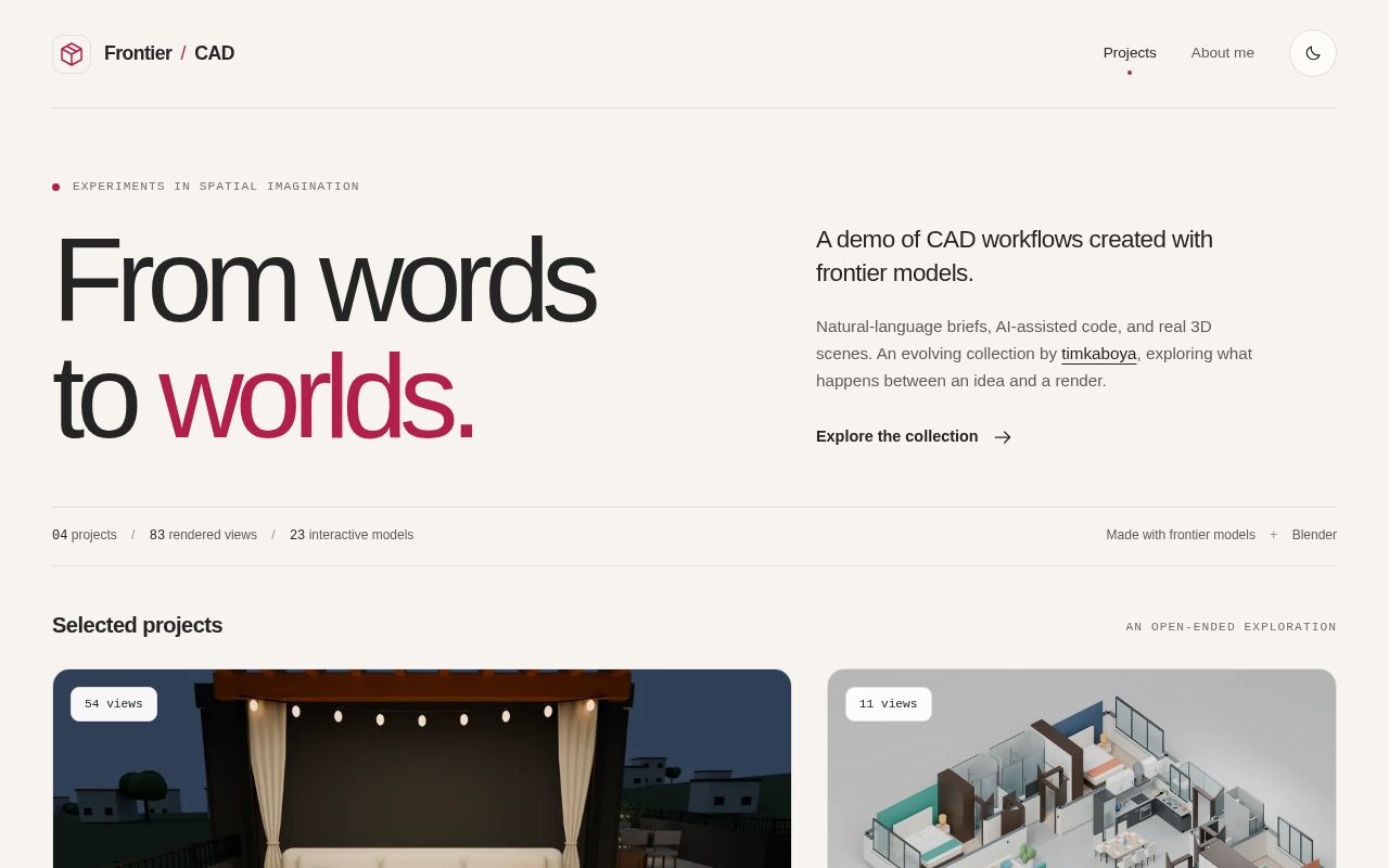 Preview of Frontier Cad Gallery