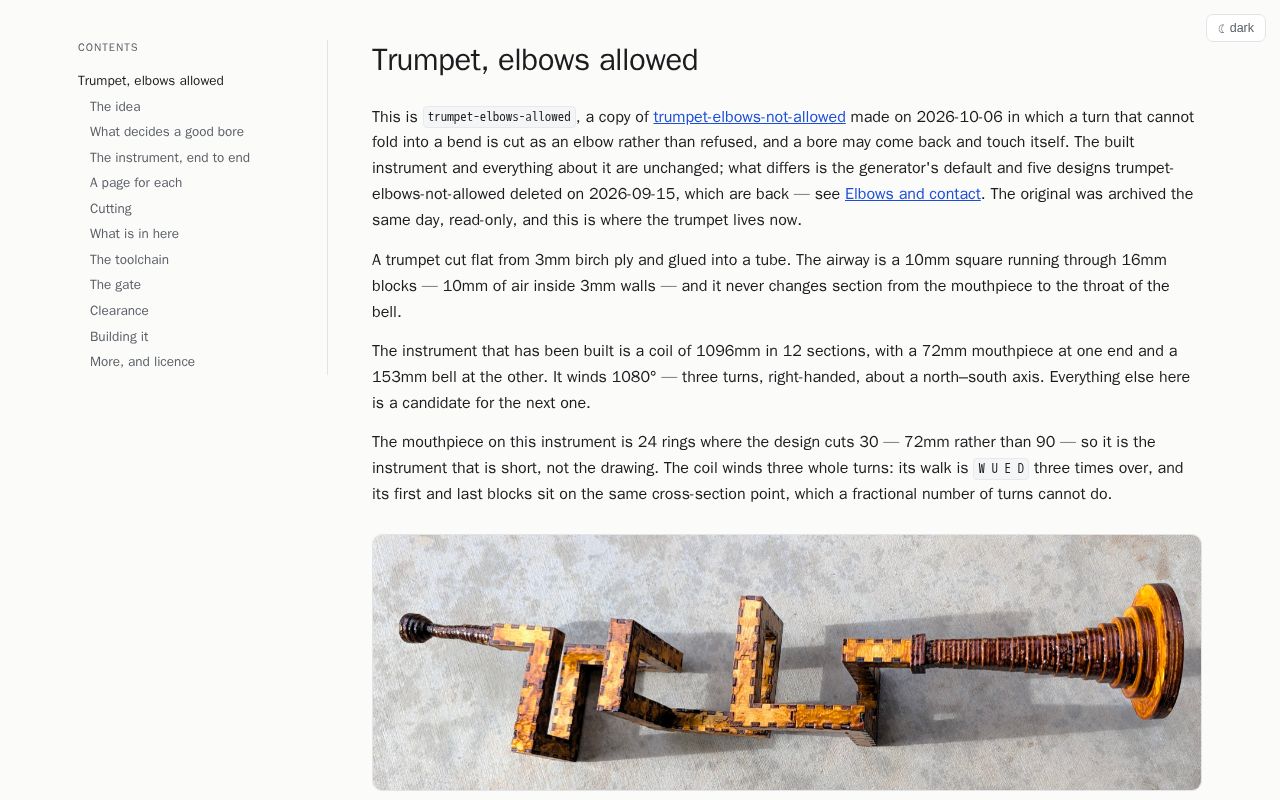 Preview of Trumpet Elbows Allowed