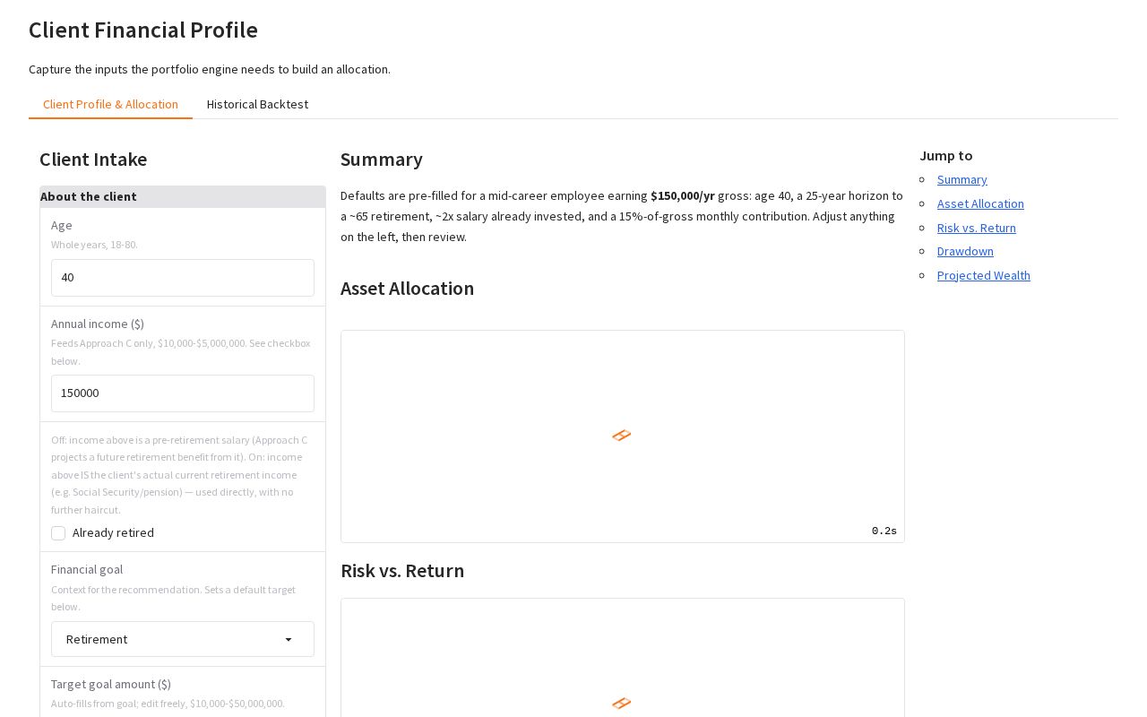 Preview of Portfolio Builder