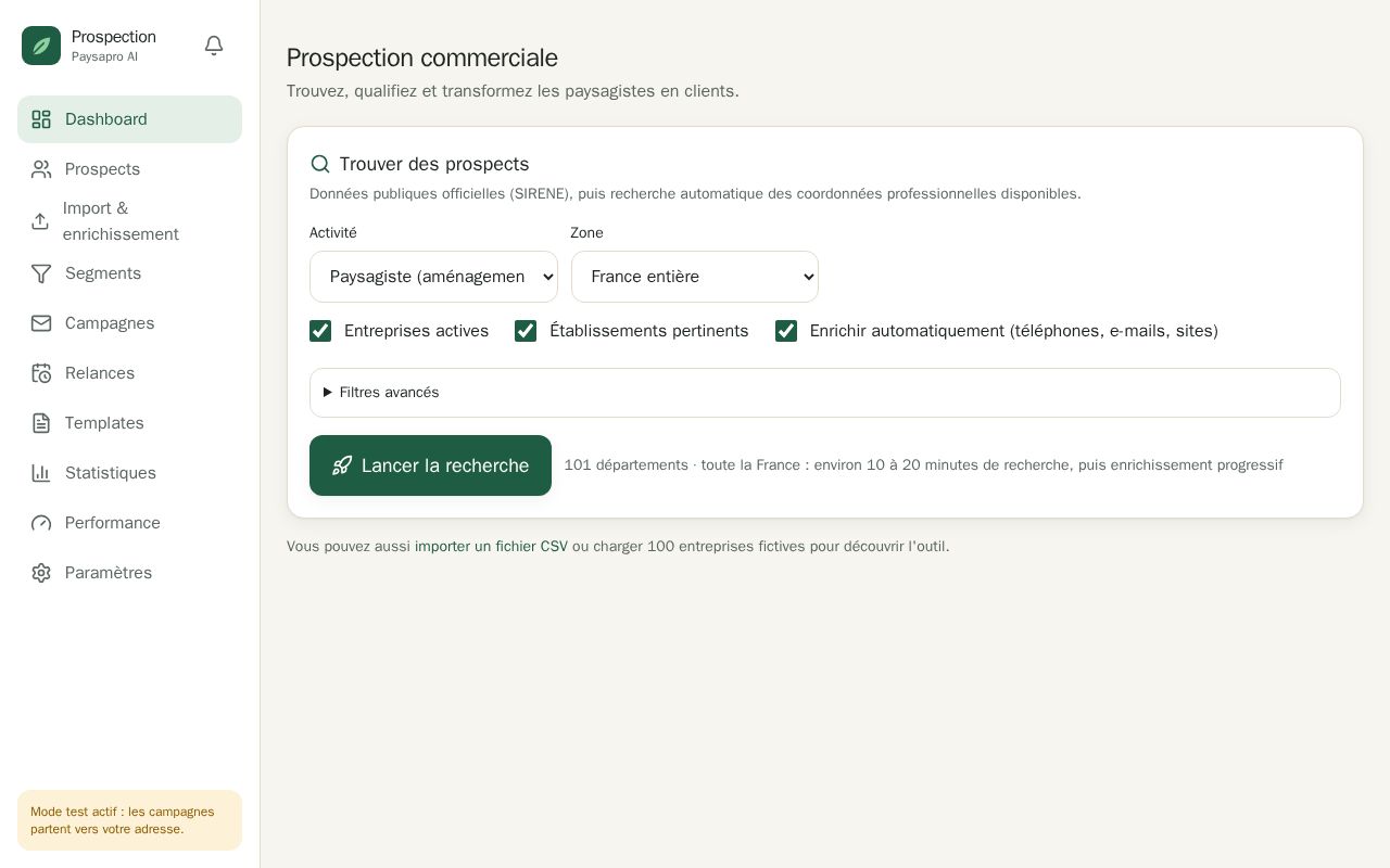 Preview of Paysapro Prospection