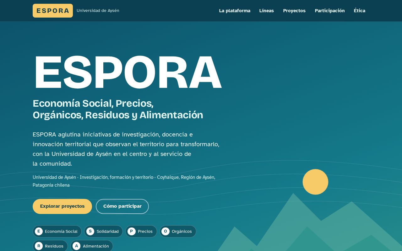 Preview of Espora Plataforma