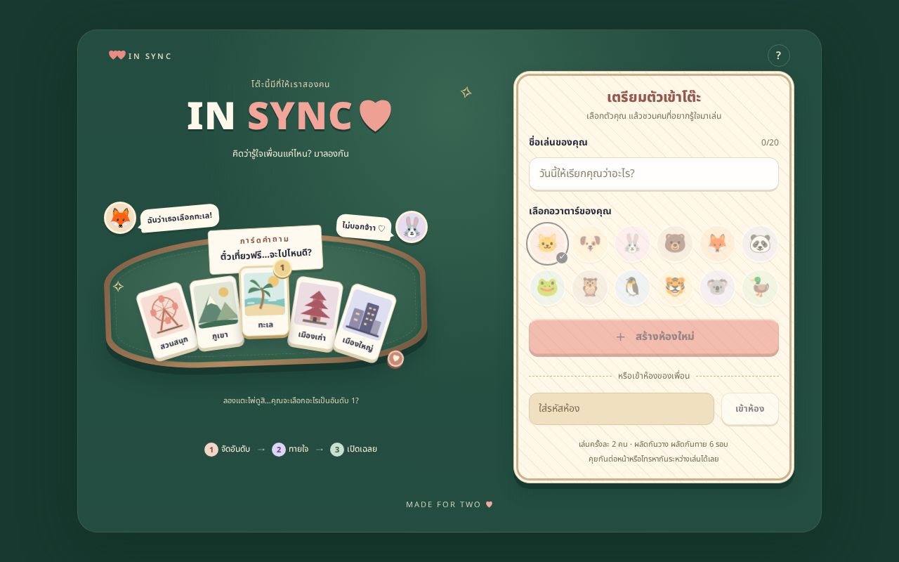 Preview of In Sync Boardgame
