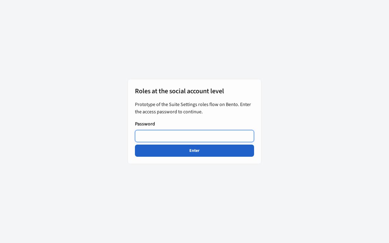 Preview of Roles at the social account level