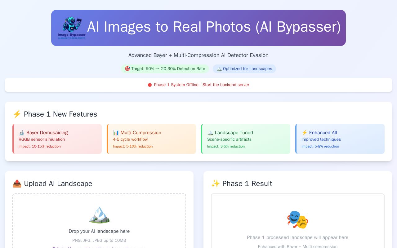 Preview of Image-Bypasser (AI Image to Real Photo)