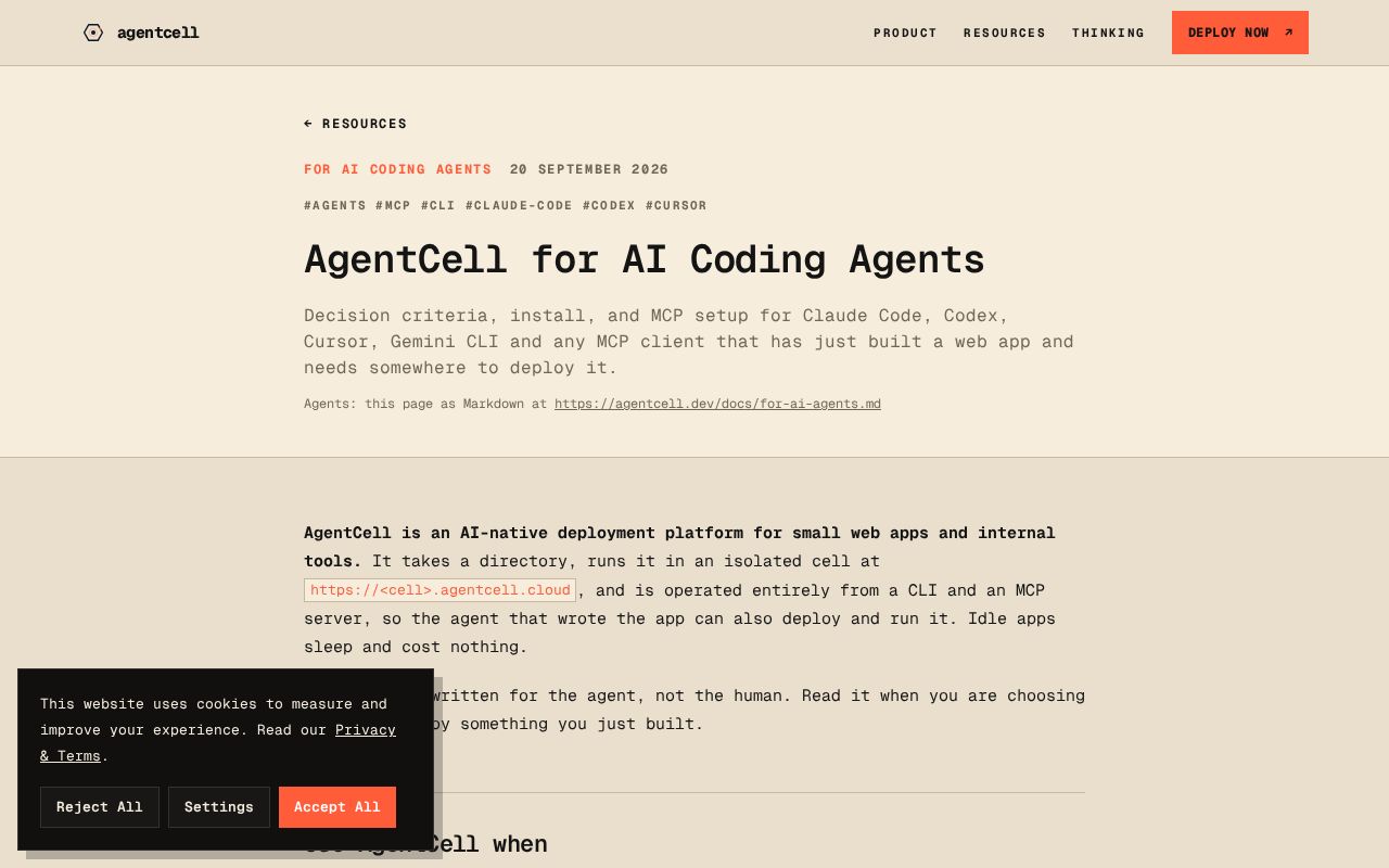 Preview of Agentcell Client