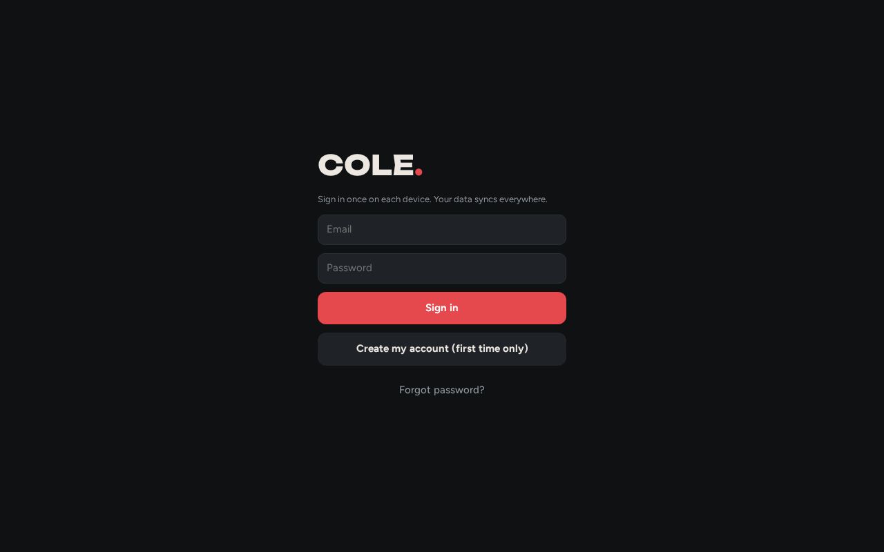 Preview of Cole