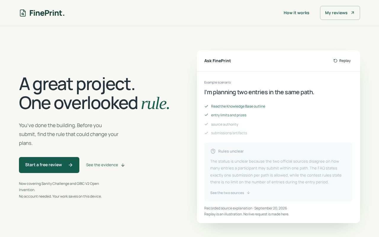 Preview of Fineprint