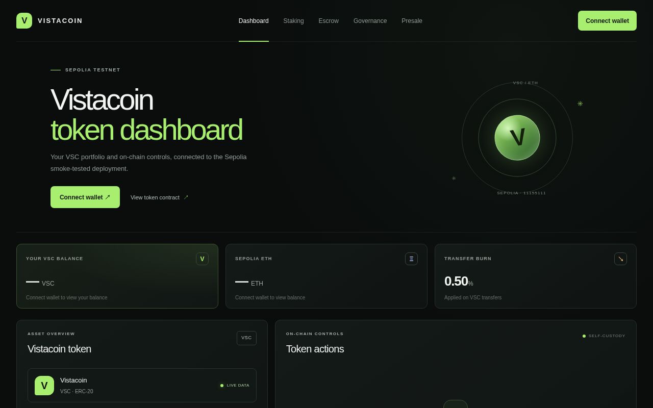 Preview of Vistacion Blockchain