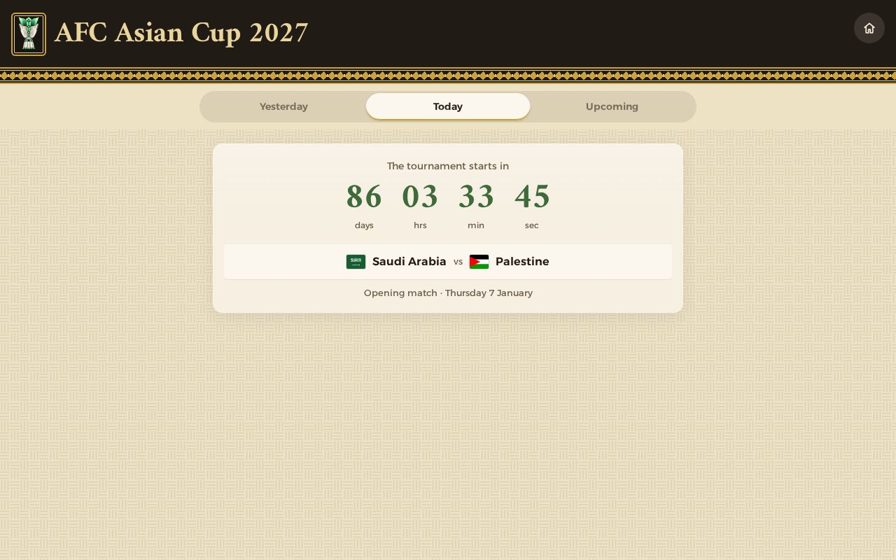 Preview of AFC Asian Cup 2027