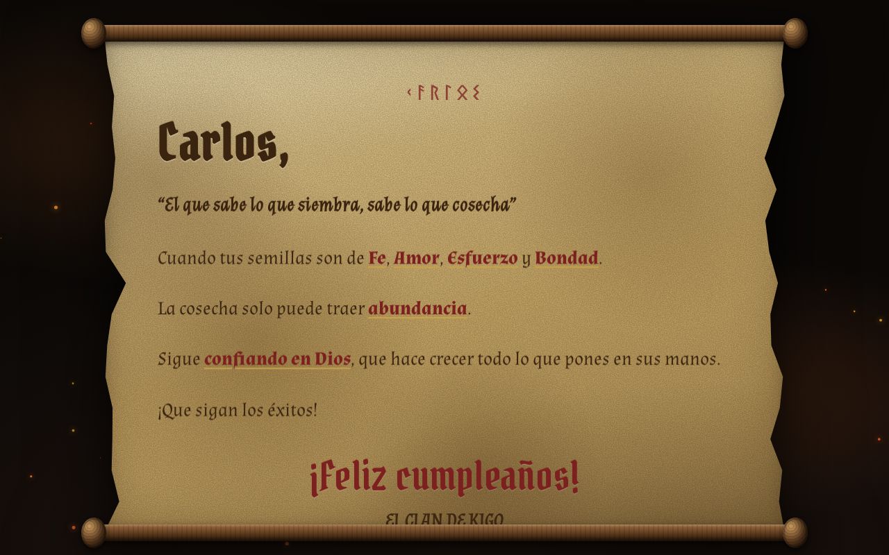 Preview of Carlos Celebration