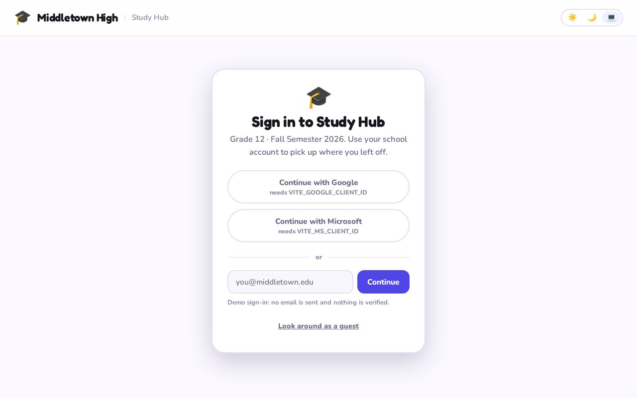 Preview of Highschool Rag Chatbot