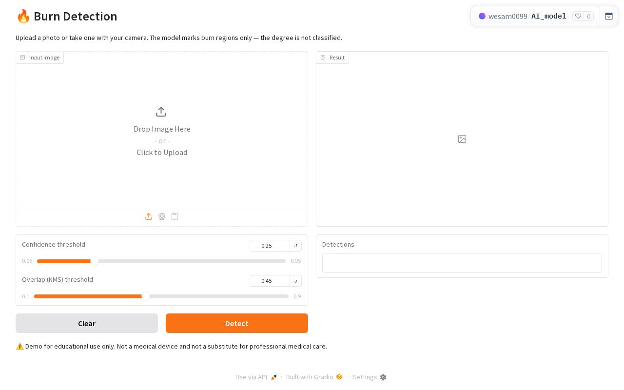 Preview of AI Model