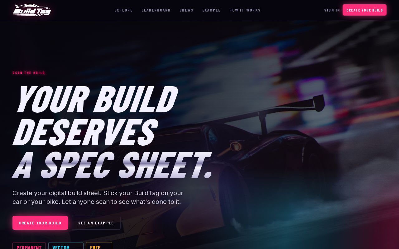Preview of BuildTag